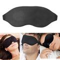 Decorcrafts Cotton Blend 3D Contour Sleep Rest Cool Eyemask Eye Mask Eyeshade Relaxing Sleeping Cover Black