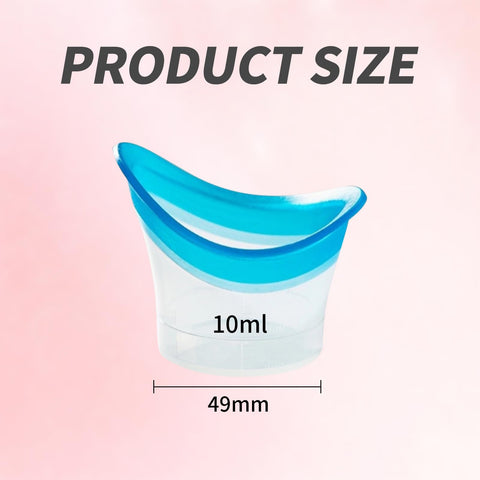 BRBASAP Eye Wash Cup 4Pack Eye Wash Kit Bath Kit Silicone Eyelash Lid Care for Tired Dry Eyes Effective Eye Cleaner Solution wit