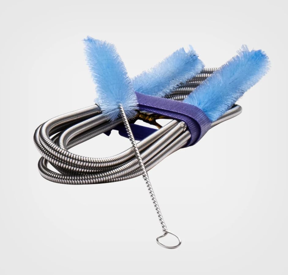 CPAP Soap Clean Start Kit - Wash Basin, 2-Piece Cleaning Brush Set with Flexible Soft Bristles, and Hose Hanger with Suction Cup