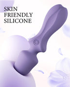 PinkScrew Portable Electric Travel Massager, Powerful Handheld Mini Neck Muscle Massage Tool (Lavender)