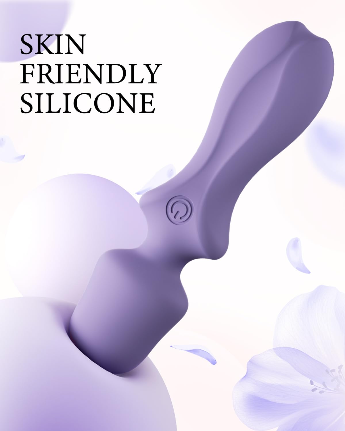 PinkScrew Portable Electric Travel Massager, Powerful Handheld Mini Neck Muscle Massage Tool (Lavender)