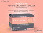 EASYDAY Heavy Flow(2-in-1 Period & Light Bladder Leakage Feminine Pads) with Wings, Sensitive Skins, Unscented, Breathable, Ultr