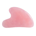 YAMHOHO Gua Sha Jade Stone Gua Sha Massage Tool, Guasha Tool for Face and Body Skin Massage. Tools for SPA Acupuncture, Pink Sto
