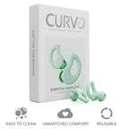 CURVD Everyday Earplugs - Ultra Soft, Customizable Sleep, Travel, Sensitivity, Noise Protection, for Sound Canceling Isolation,