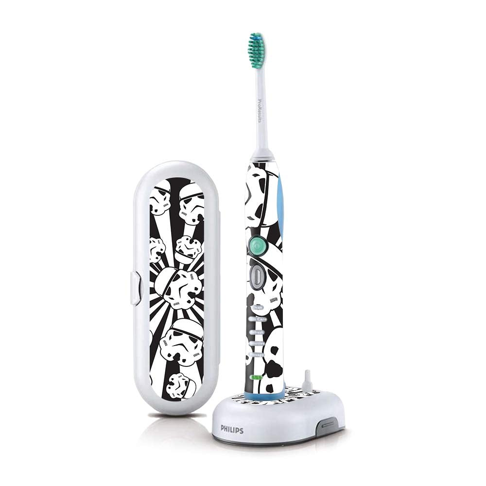 MightySkins Skin Compatible with Philips Sonicare 7 Series FlexCare+ Rechargeable - Trooper Storm | Protective, Durable, and Uni