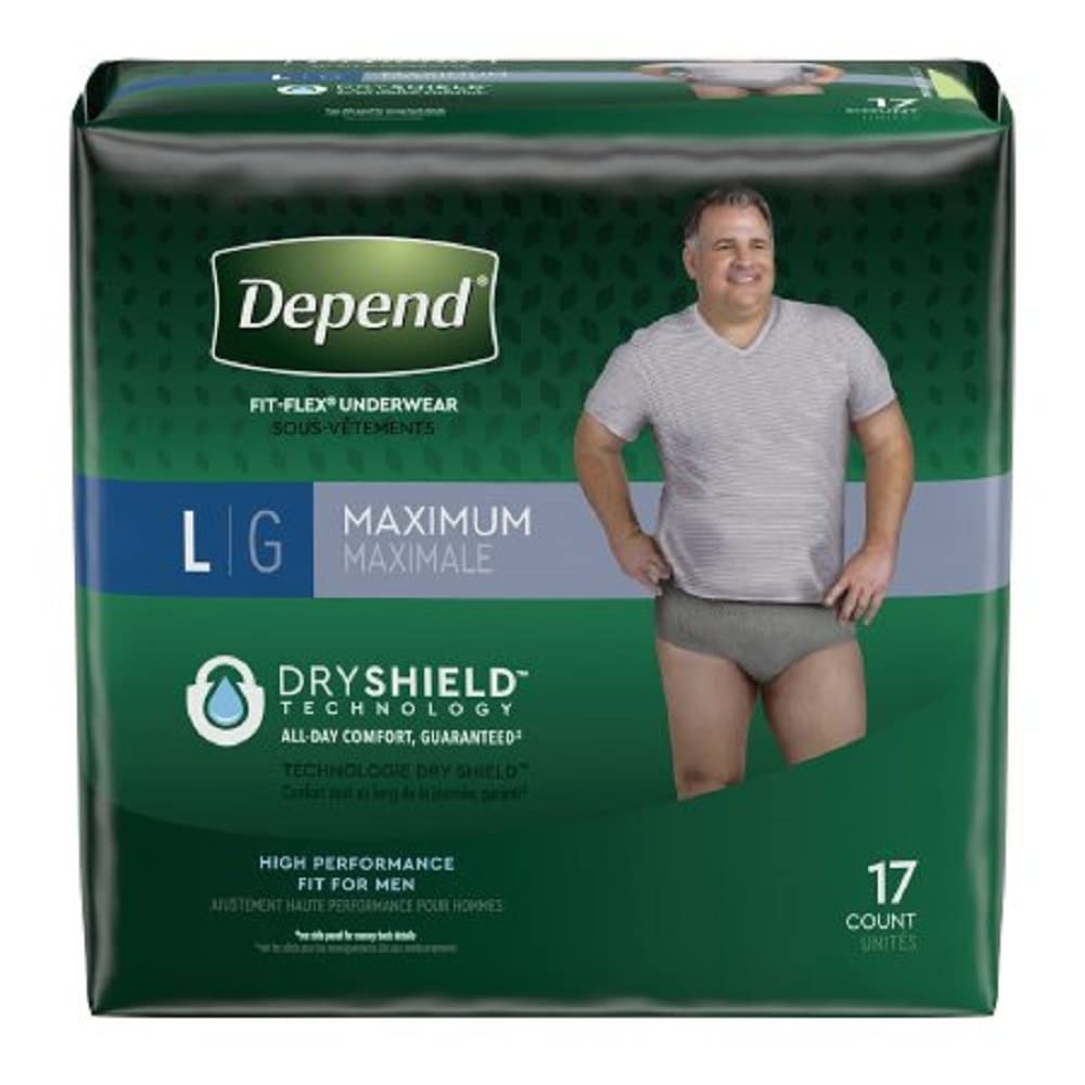 Underwear for Men Maximum Absorbency 17 Ct by Depends