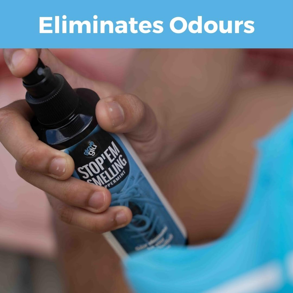 Clean Kick Stopem Smelling Organic Odour Eliminator for Soccer Boots, 250ml, Athletic Footwear Deodouriser with Peppermint Scen