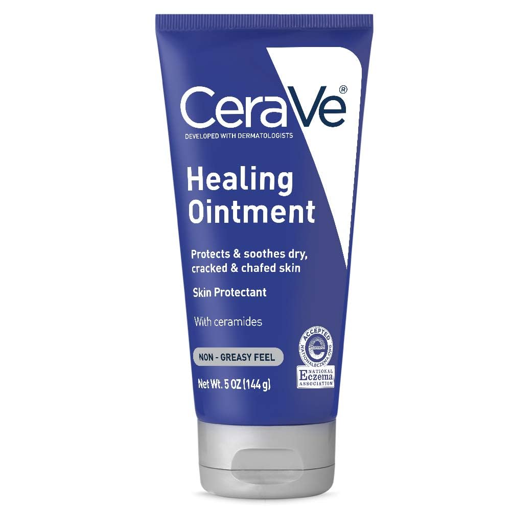 CeraVe Healing Ointment | Moisturizing Petrolatum Skin Protectant for Dry Skin with Hyaluronic Acid and Ceramides | Lanolin Free