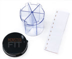 Monster Jr Supplement Pill Dispenser with Labels - Holds Small Medium Medication Vitamins and Easily Dispense from One Container