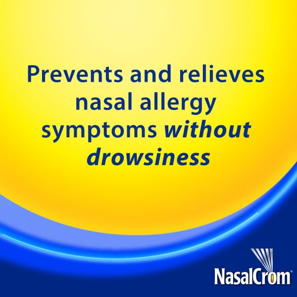 NasalCrom Nasal Spray Allergy Symptom Controller | 200 Sprays | .88 FL OZ (4 Pack)