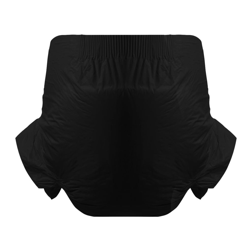 CutiePlusU Disposable Adult Diaper Heavy Absorption Dry Surface Adult Diapers All Night- Black 10 Pieces(Medium 28-38)