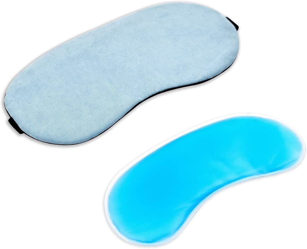 Soft Fabric Sleeping Mask With Cooling Pack Eye Masks For Men & Women