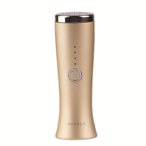 AVORLA I Red Light Infrared Therapy Facial Wand I at-Home Skin Care Device, Anti Wrinkle Facial Massager (Gold)