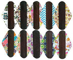 10PCS 14 Inch Overnight Cloth Reusable Washable Menstrual Pads Sanitary Pads