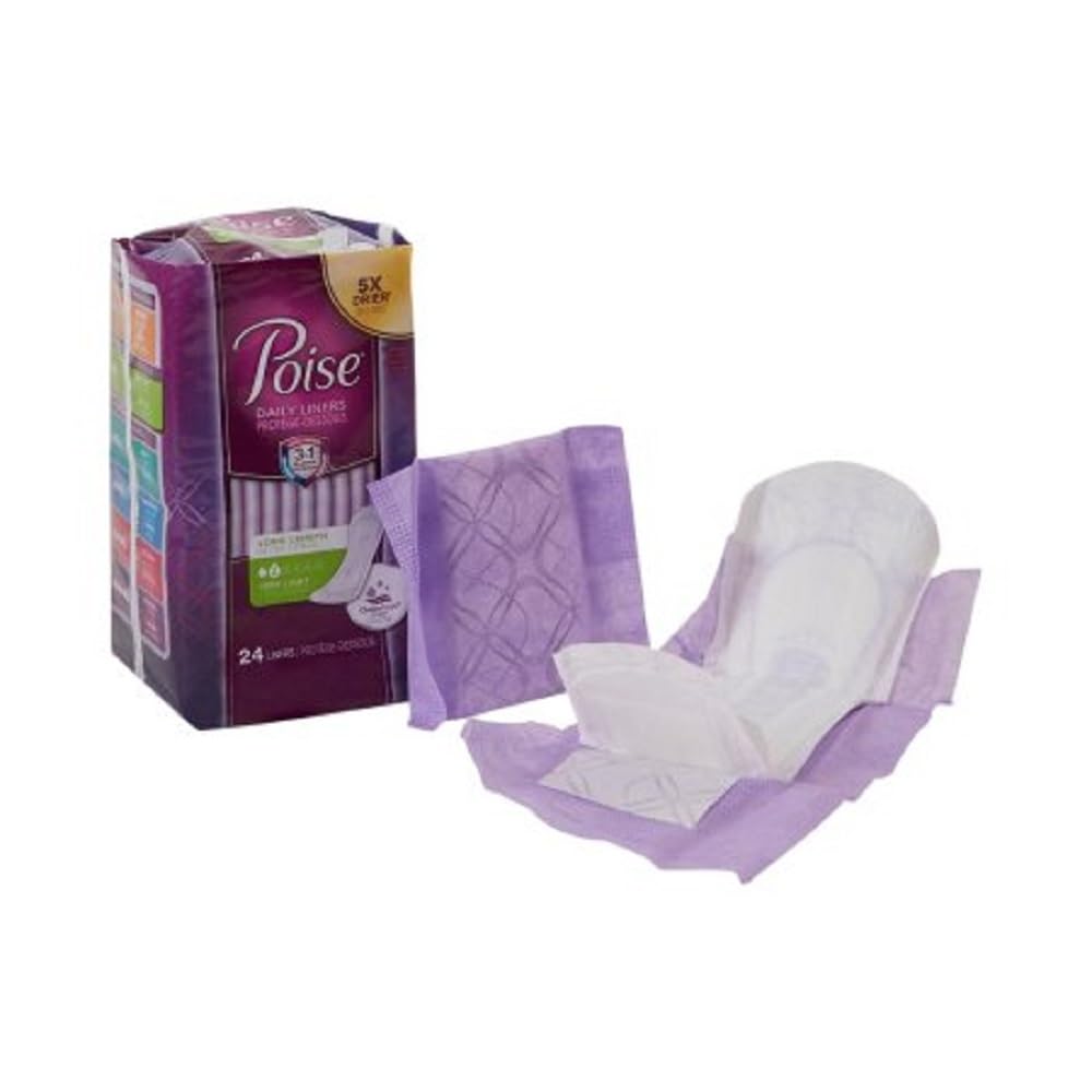 KIMBERLY CLARK POISE PANTILINERS LONG 19308 Size: 24 count