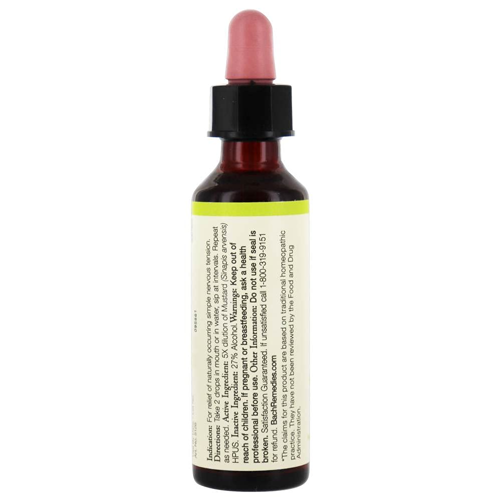 Bach, Bach Original Flower Remedies Mustard, 0.68 Fl Oz
