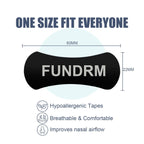 FUNDRM Nasal Strips for Anti Snoring for Men, Women Nose Tapes for Breathing Increased Airflow Nasal Congestion Nose Adhesive fo