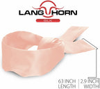 2 pcs Silk Satin Blindfold Eye Mask Sleep Mask Soft Satin Eye Cover Silk Sleeping mask Valentine Gift 155cm / 62    (Black+Pink)