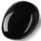 MAIBAOTA 1.6-2.0'' Black Obsidian Crystal Large Obsidian Stone Reiki Black Crystal Natural Tumbled Pink Polished Stones for Ener