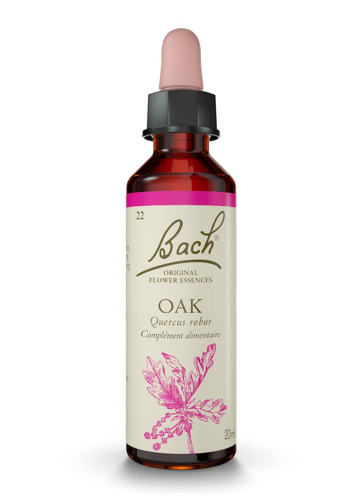 Bach Original Flower Remedies, Oak for Endurance and Strength, Natural Homeopathic Flower Essence, Holistic Wellness, Vegan, 20m