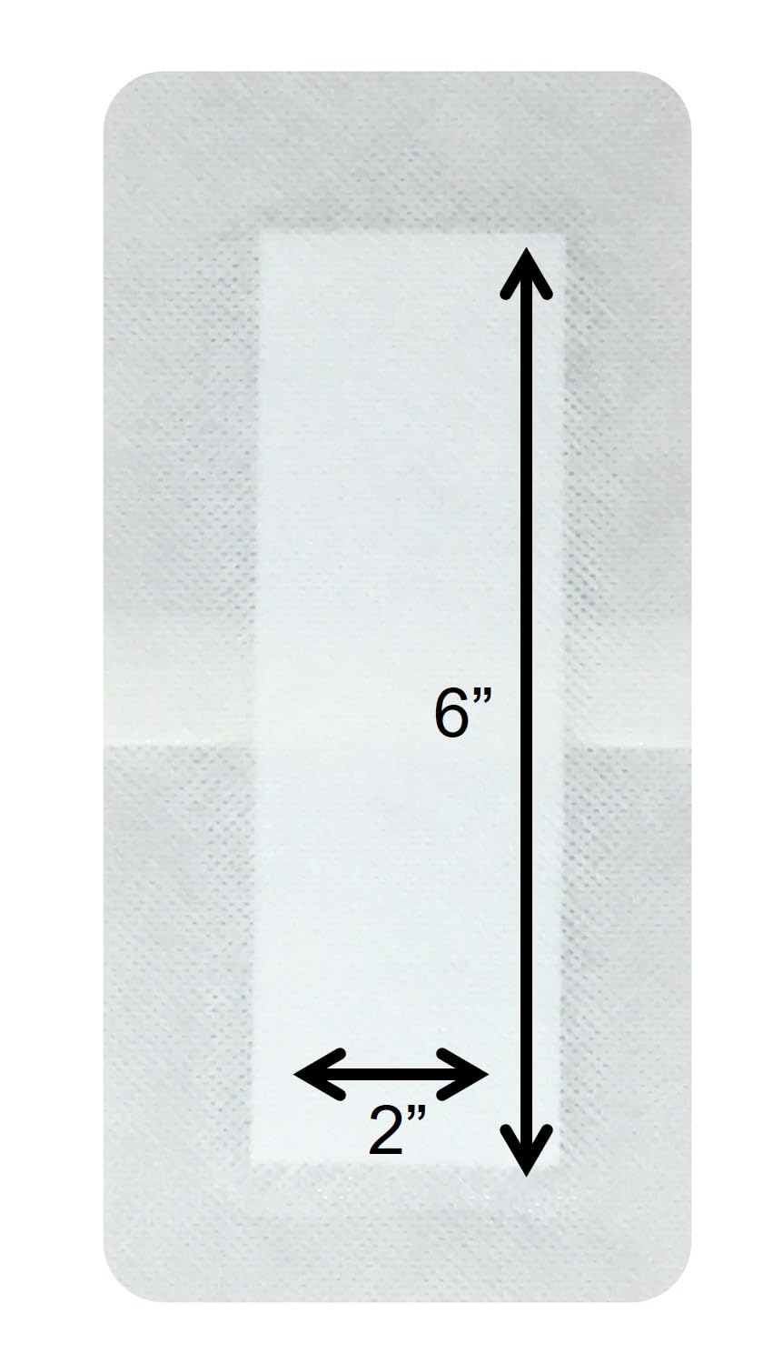 AllaQuix Basic Non-Woven Gauze Island Dressing 4    x 8    (Box of 25) Advanced Wound Care - Medical-Grade Adhesive Gauze Pads