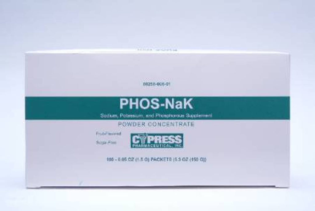 Cypress Pharmaceutical Inc Phos-Nak Powder - 100/box - Qty of 100 - Model OTC00601
