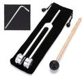 MoResolune 136.1 hz Weighted Tuning Fork for Healing Tone Therapy Silver