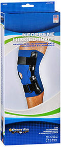 Neoprene Open Patella Hinged Knee Brace, Blue X-Large - 1 Ea