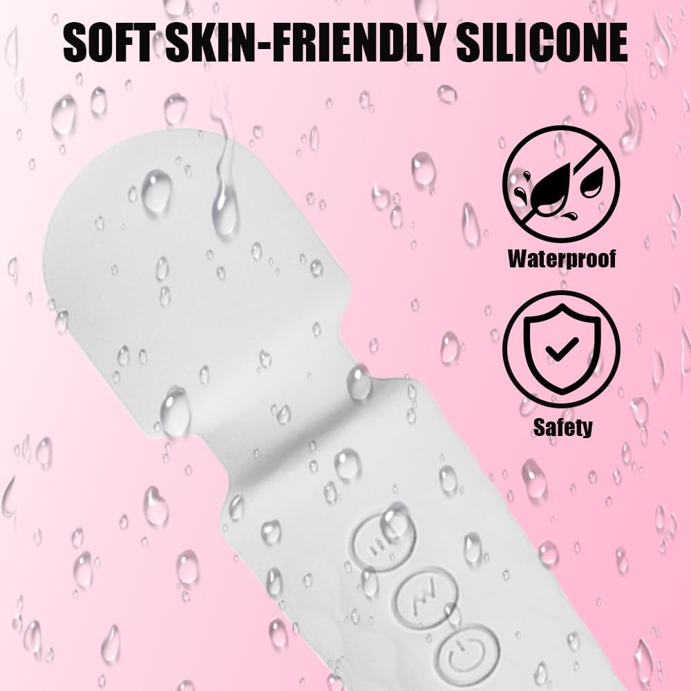 Portable Wireless Massager, Waterproof Rechargeable Body Massager, Fatigue Relieving Muscle Massager with Multiple Modes and Spe