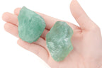 NUKAYAI 2Pcs Green Fluorite 1.8-2.2 Large Raw Crystals Natural Stones Rough Healing Crystals Green Fluorite for Tumbling Rocks R