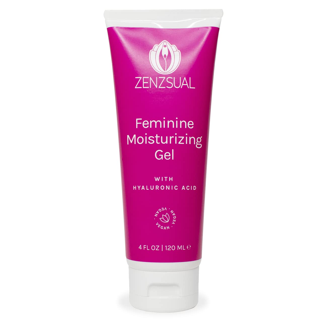 ZENZSUAL Gel with Hyaluronic Acid for Intimate Dryness, Itchin and Burning Sensation, Water Base,100% Vegan, NO Glycerin, NO Par