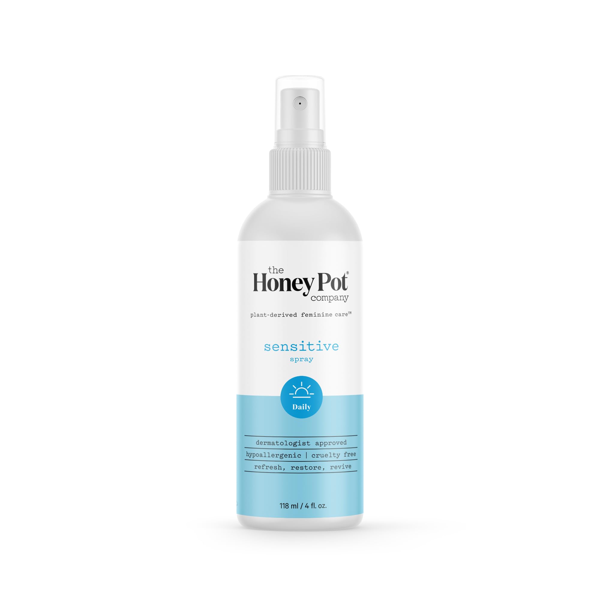 The Honey Pot Company - Refreshing and Restorative Panty and Body Plant-Derived Deodorant Spray - Paraben & Sulfate Free - Sensi
