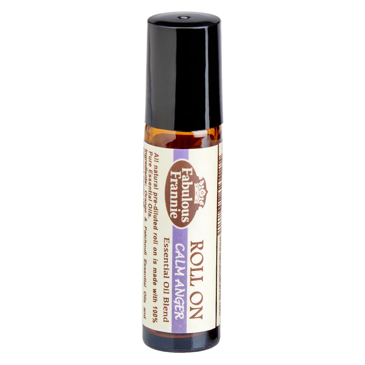 Fabulous Frannie Calm Anger Essential Oil Blend Roll-On Made with Pure Essential Oils Blend of Sweet Orange and Patchouli 10ml (