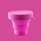 Collapsible Silicone Foldable Sterilizing Cup Set for Feminine softcups Menstrual Cups Storing and Cleaning Your Heavy Diva Cup