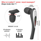 Handheld Personal Vibrating Massager - Cordless Electric Muscle Massager, Deep Tissue Massager for Neck Back Shoulder Foot, Port