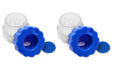 KMINA - Pill Crusher Grinder Fine Powder (x2 Units), Vitamine for Small or Large Pills, Manual Medicine, Tablet Elderly