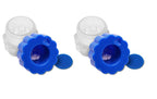 KMINA - Pill Crusher Grinder Fine Powder (x2 Units), Vitamine for Small or Large Pills, Manual Medicine, Tablet Elderly