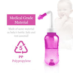 Waterpulse Neti Pot Sinus Rinsing, Nasal Wash Bottle Sinus Rinsing Bottle Cleaner Pressure Irrigation Neti-Pot with Sticker Ther