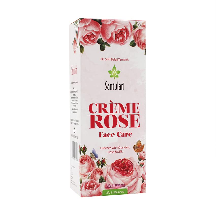 Santulan Ayurveda, Creme Rose50Gm Each, (Pack Of 3), For Skin Care And Get Golden Oldie Herbs, Sukanthi Pills1Gm