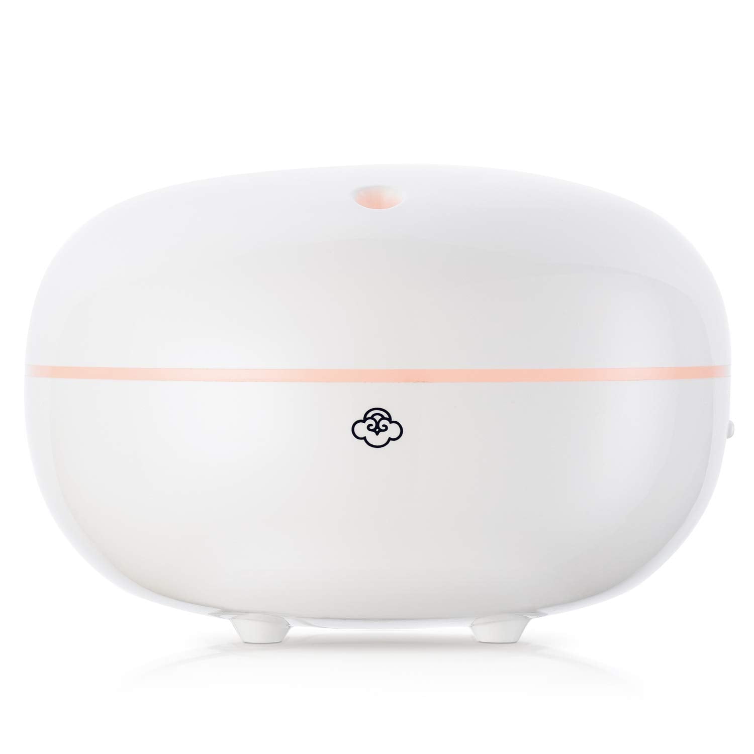 Serene House Ultrasonic Macaron Aromatherapy Essential Oil Cool Mist Diffuser - Optional Warm White, Calming Ambient Light Displ