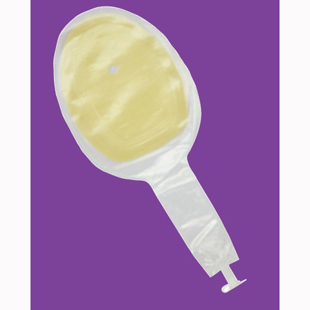 ConvaTec 839262 Eakin Wound Pouch, 6.9 x 4.3 Cutting Area with Remote Drainage Attachment and Tap Closure, Transparent, Pack of 