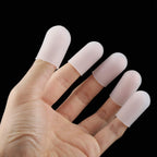 Fdit 5pcs Silicone Finger Protector Thumbs Cover Fingertip Gloves for Heat Cooking Baking Barbecue B