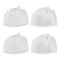 4pcs Silicone Toe Separators, White Toe Spacers Soft Comfort Dividers with Breathable Holes Foot Reusable Protector Tool for Men