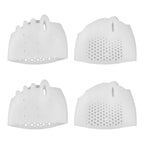 4pcs Silicone Toe Separators, White Toe Spacers Soft Comfort Dividers with Breathable Holes Foot Reusable Protector Tool for Men