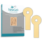 NewGel+ Advanced Silicone Scar Treatment Tape Lollypop Shaped, 1 mm thick for Post Breast Surgery Cosmetic Procedure, 2.875'' x 