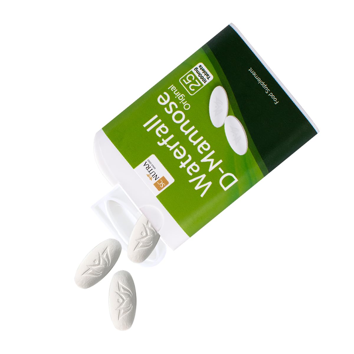 D-Mannose Tablets 1000mg - Waterfall D-Mannose sourced Naturally from Birch - 50 Tablets - SC Nutra (Sweet Cures)