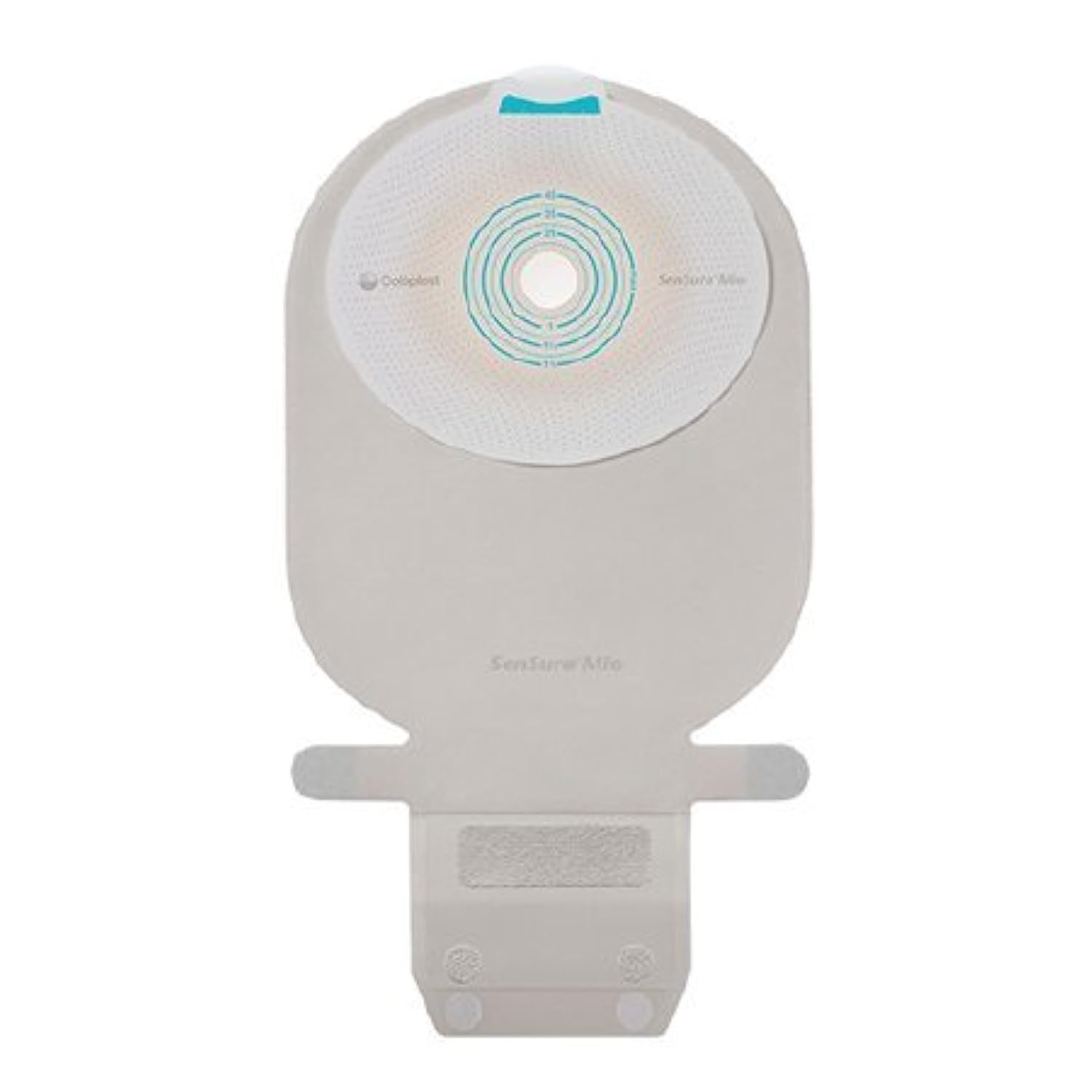 SenSura Mio 1-Piece EasiClose Wide Drainable Pouch, Standard Wear Flat w/Full-Circle Filter, Maxi 7.1 x 5.5 x 2 Inch 10481 (Box 