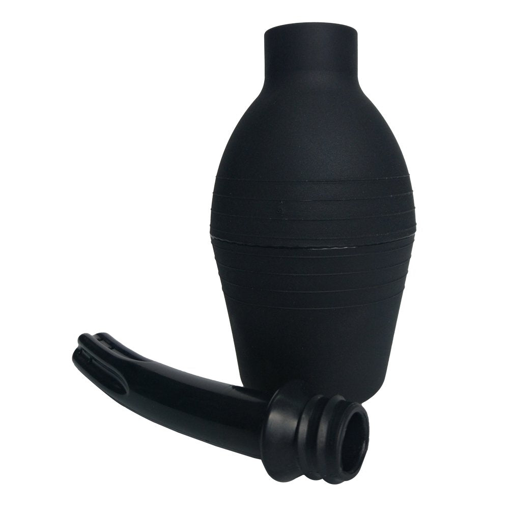 Abyclean Anal Douche Enema Bulb Vaginal Douche Enema Cleaner for Womens or Mans Health (310ml Black)