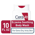 CeraVe Soothing Body Wash for Dry Skin | Shower Oil for Sensitive, Dry, Itchy, and Eczema-Prone Skin | Fragrance Free & Paraben