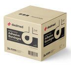 Dealmed Sheer Plastic Flexible Adhesive Bandages - 100 Count (24 Pack) Bandages with Non-Stick Pad, Latex Free, Wound Care for F